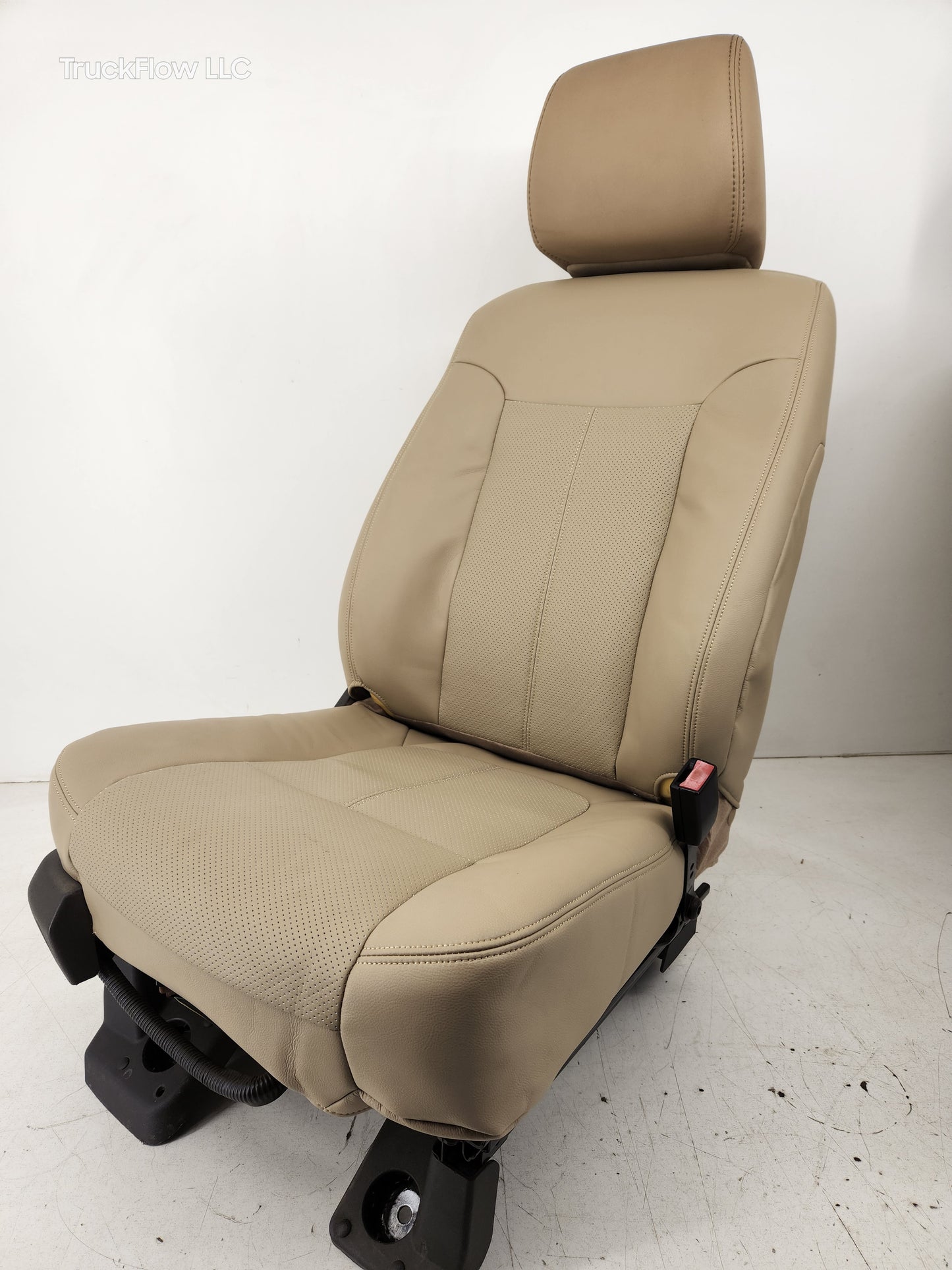 2011-2016 Ford F250 F350 F450 Lariat Front Bucket Seats Power Heated Cooled Tan (Adobe)