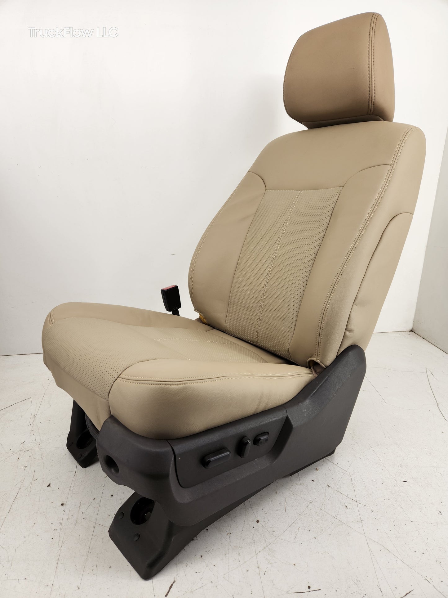 2011-2016 Ford F250 F350 F450 Lariat Front Bucket Seats Power Heated Cooled Tan (Adobe)