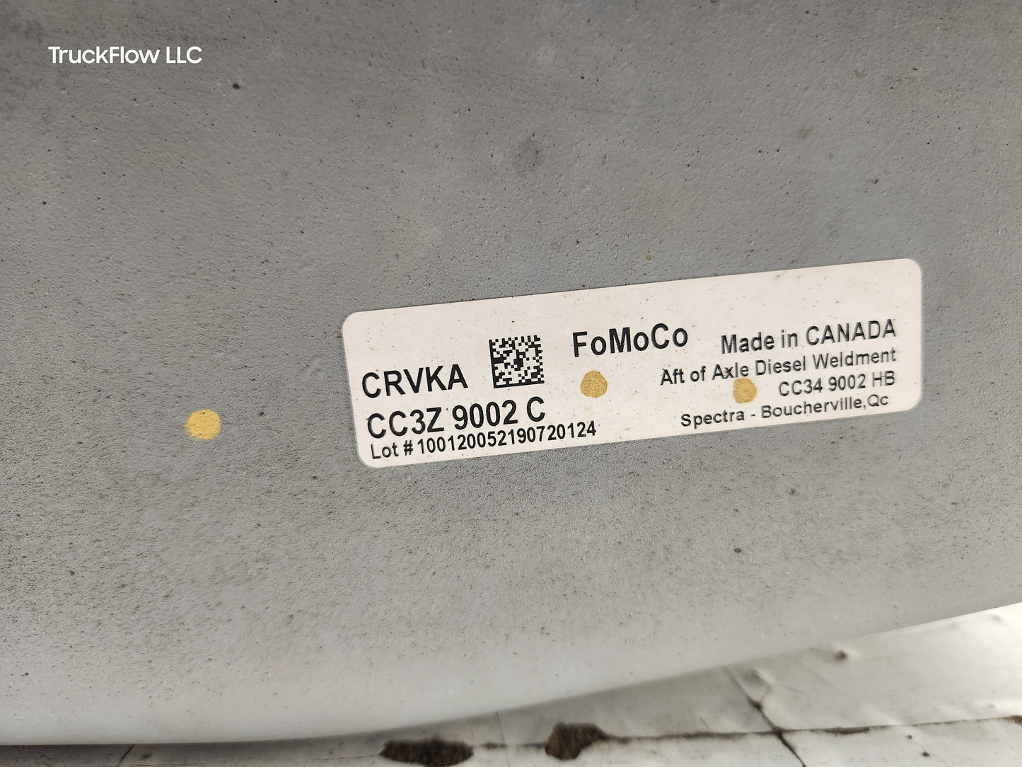 2011-2016 Ford F450 F550 Super Duty 6.7L Diesel Fuel REAR Tank Narrow Frame 40 Gal