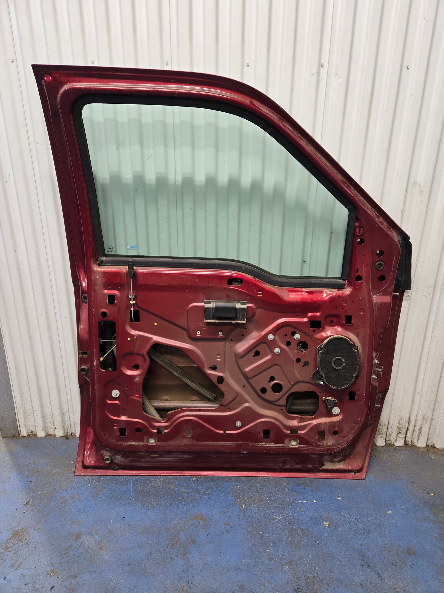 2013-2016 F250-F550 Super Duty Front Driver Door w/ Power Window w/ Keyless Entry Paint Code (RR) Ruby Red