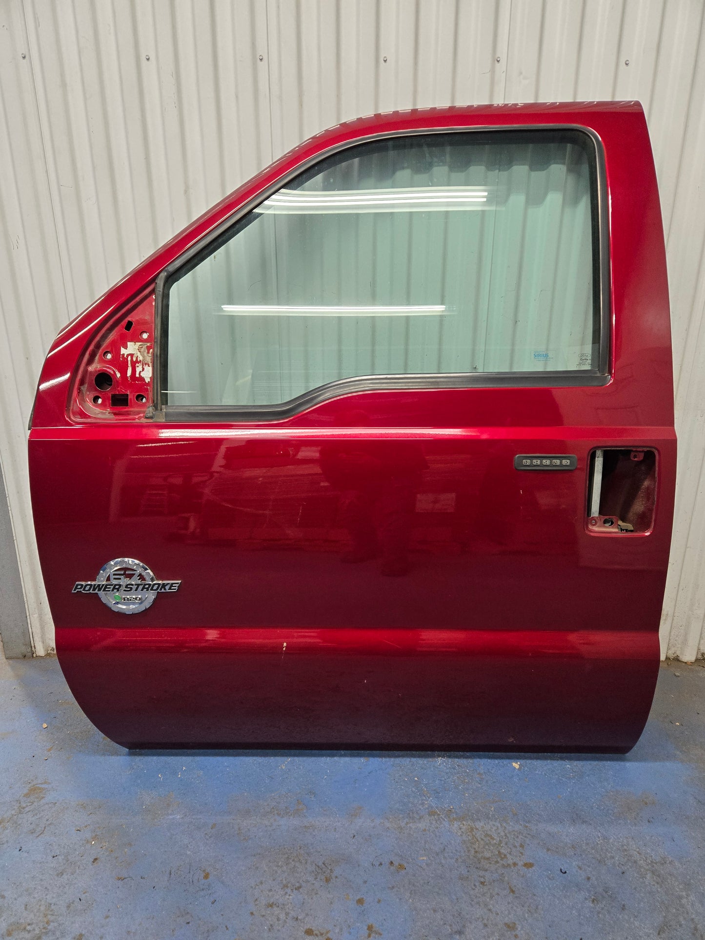 2013-2016 F250-F550 Super Duty Front Driver Door w/ Power Window w/ Keyless Entry Paint Code (RR) Ruby Red