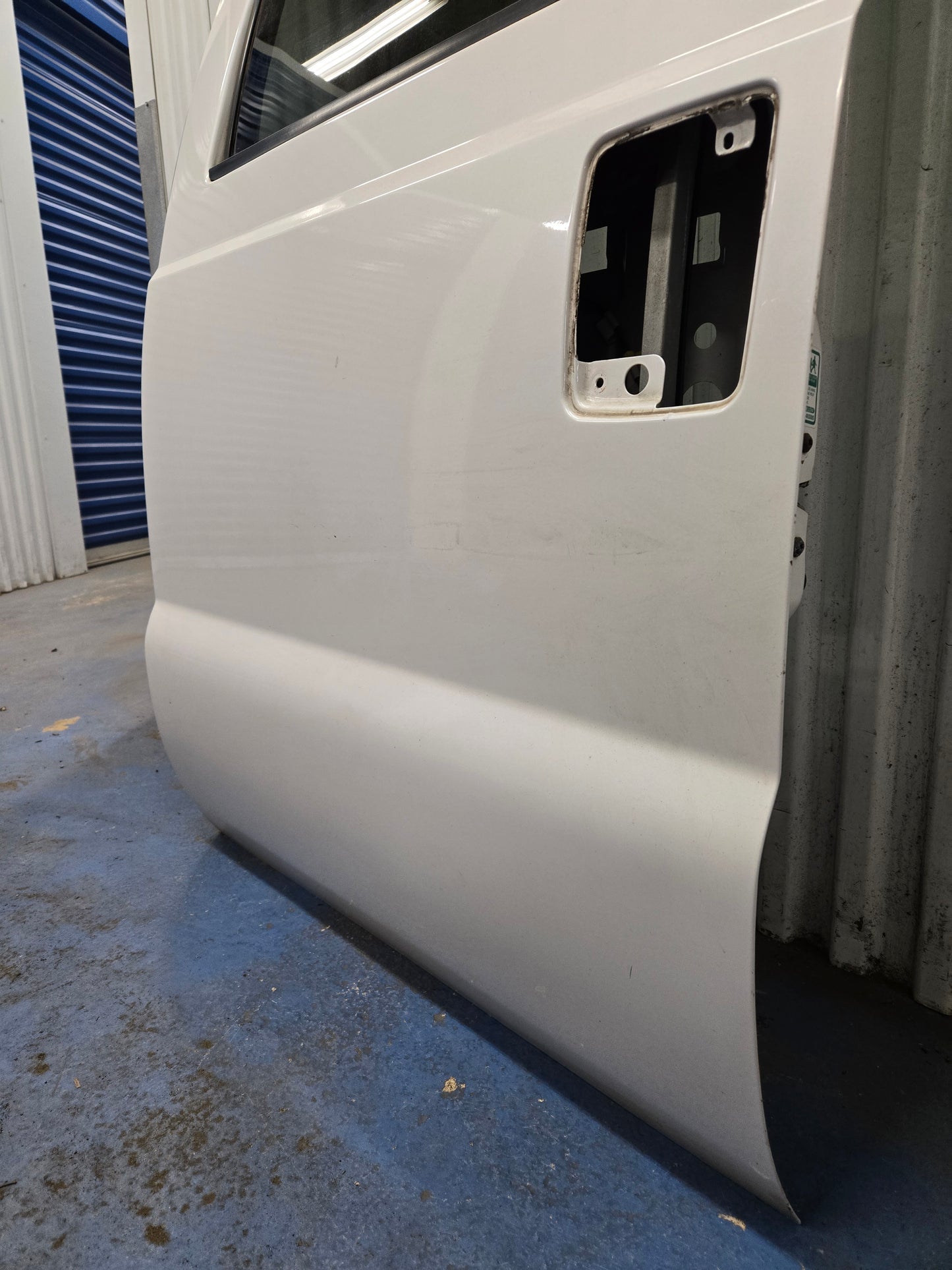 2013-2016 F250-F550 Super Duty Left Rear Crew Cab Door w/ Power Window Paint Code (UG) Pearl White