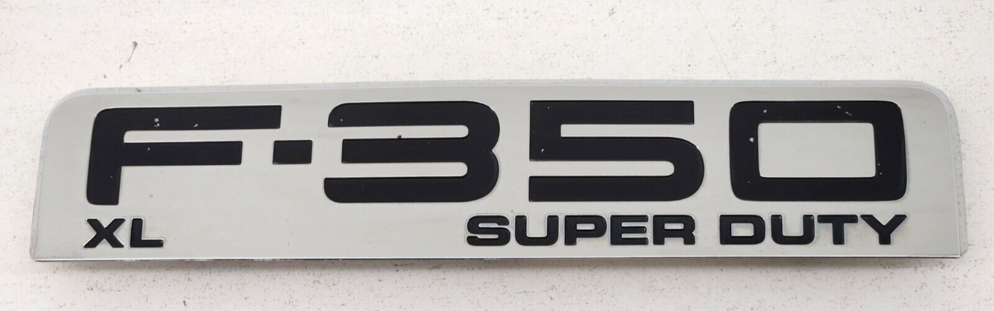 08 09 10 Ford F350 XL Front Fender Badge LH RH Emblem Plate Logo Super Duty OEM