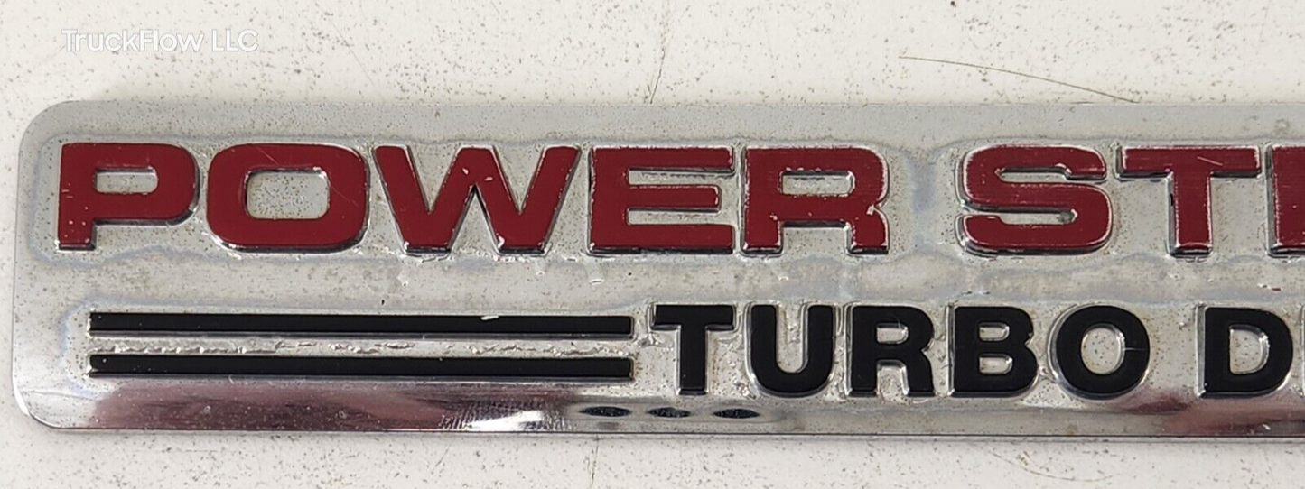 2003 2004 Ford F250 F350 SD 6.0 Powerstroke V8 Turbo Diesel Door Badge Emblem
