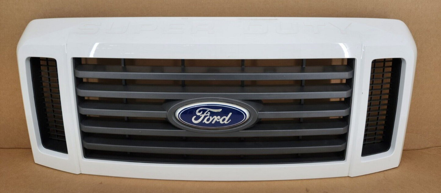 2008-2010 FORD F250 F350 Super Duty Fx4 Painted White Grille with Emblem OEM