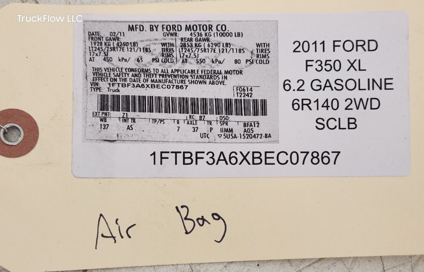 2011 2012 Ford F250 F350 F450 F550 SD Roof Headliner Accessory Wiring Harness OE