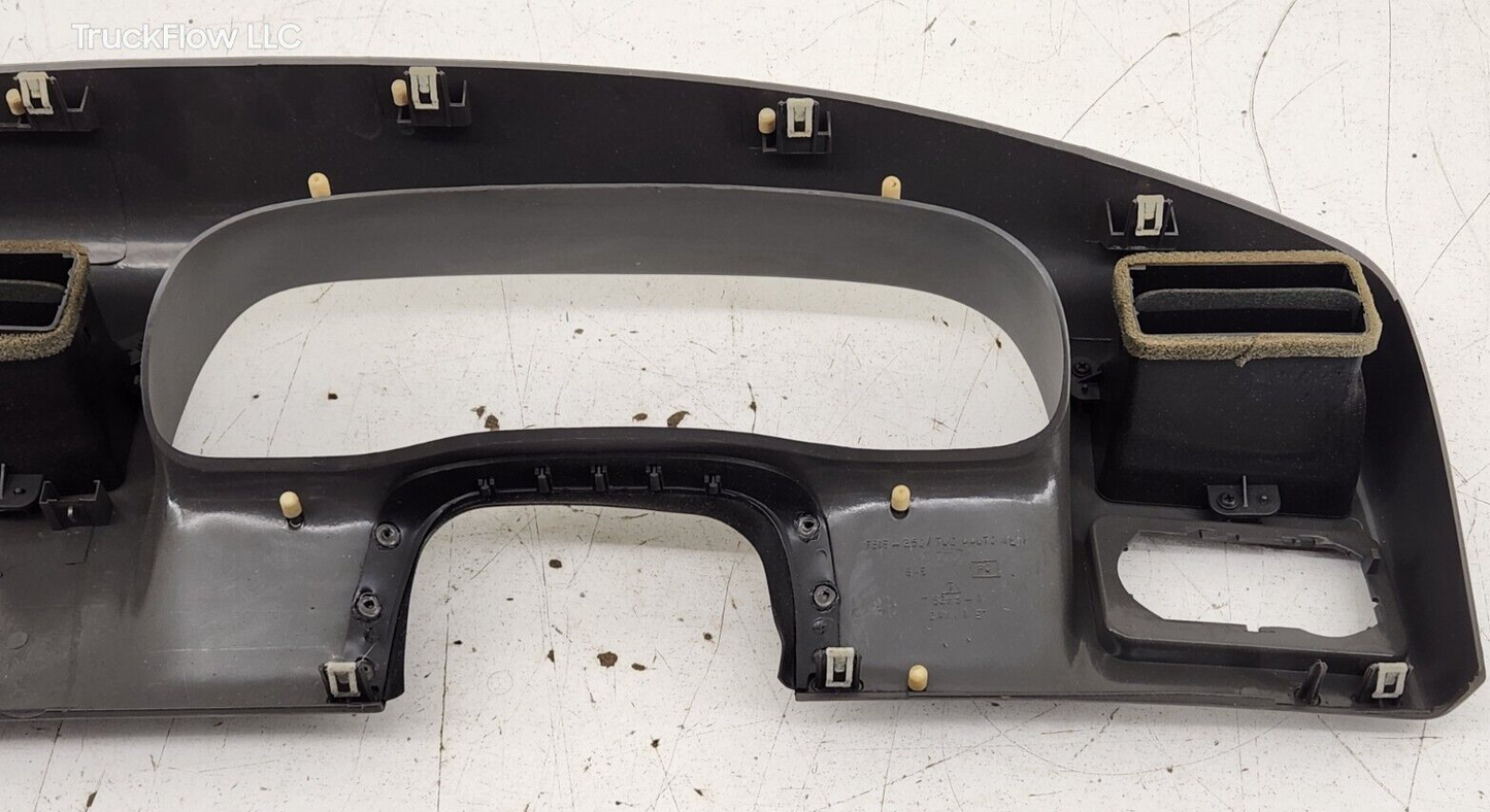 2003 2004 Ford F250 F350 Dash Cluster Radio Bezel Trim Panel FLINT *Holes *DMG
