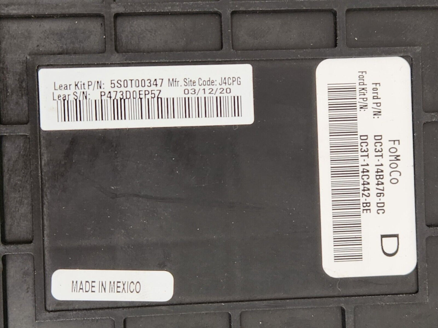 2011 Ford F250 F350 F450 F550 Body Control Computer Module BCM DC3T-14B476-DC