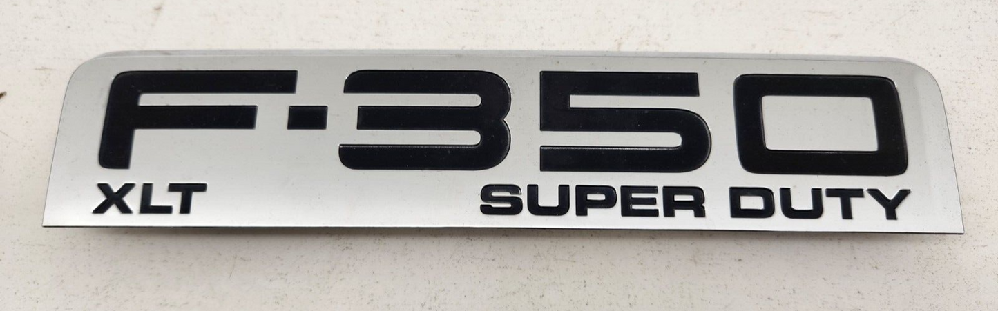08 09 10 Ford F350 XLT Front Fender Badge LH RH Emblem Plate Logo Super Duty OEM