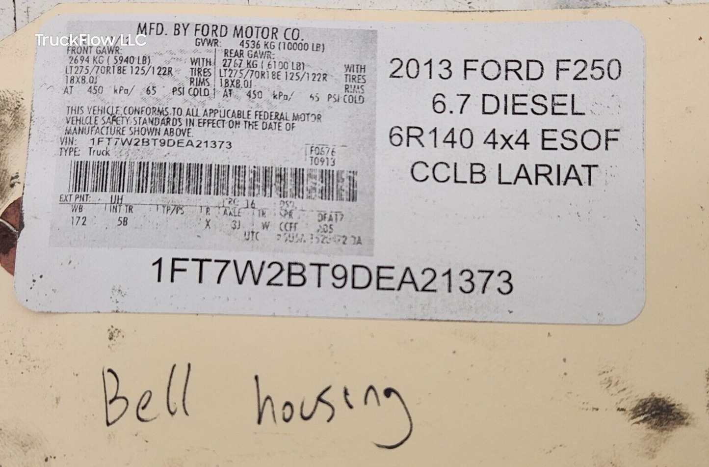 2011-2016 Ford 6R140 6.7 Transmission Trans Bell Housing Bolts SET (12) USED OEM
