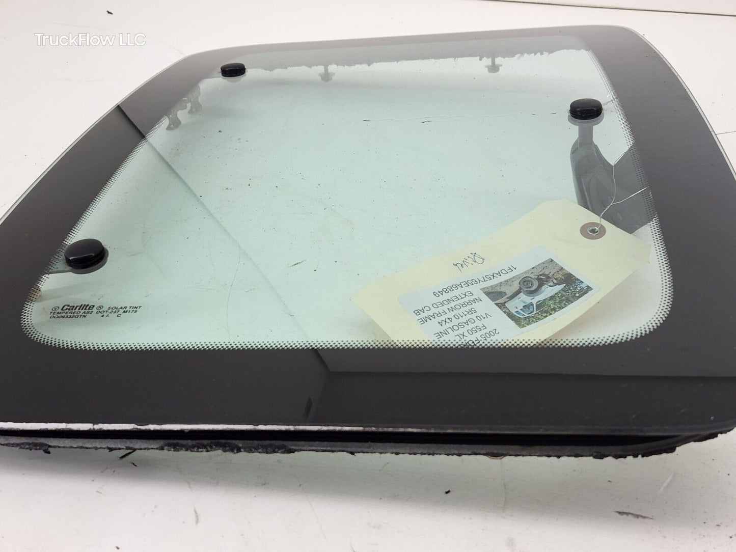 1999-16 FORD F250 F350 EXT CAB LEFT REAR DOOR MOVEABLE WINDOW ASSEMBLY+SEAL OEM