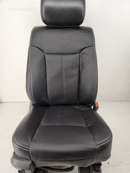 2011-2016 Ford F250 F350 F450 Lariat Front Bucket Seats Power Heated Cooled Black