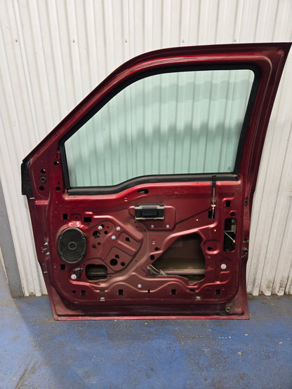 2013-2016 F250-F550 Super Duty Front Passenger Door w/ Power Window Paint Code (RR) Ruby Red
