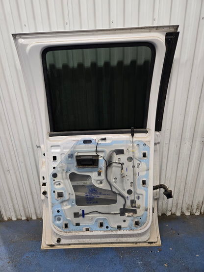 2011 2012 F250-F550 Super Duty Left Rear Crew Cab Door w/ Power Window Paint Codes (UG) Pearl White (LQ) Pale Adobe Metallic