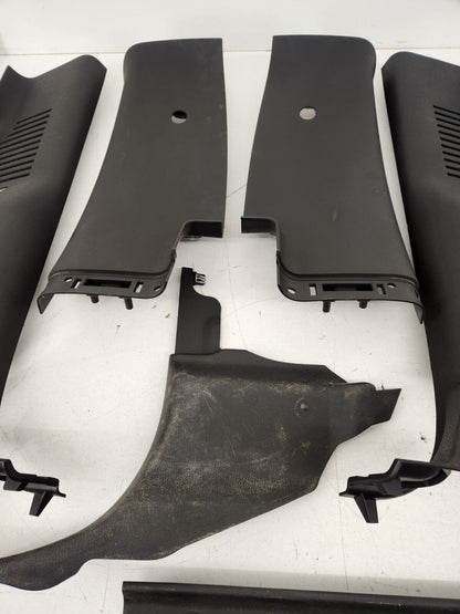 2011-16 F250 Crew Cab Black Interior A / B / C Pillar Trim Set CHARCOAL OEM