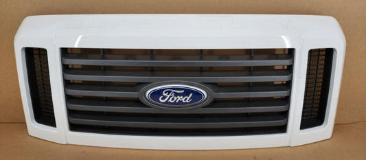 2008-2010 FORD F250 F350 Super Duty Fx4 Painted White Grille with Emblem OEM