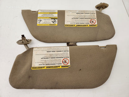 2005-2007 Ford F250 F350 F450 F550 Sun Visor Sunvisor Pair set of 2 Med. Pebble