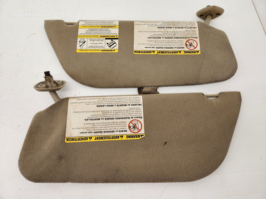 2005-2007 Ford F250 F350 F450 F550 Sun Visor Sunvisor Pair set of 2 Med. Pebble