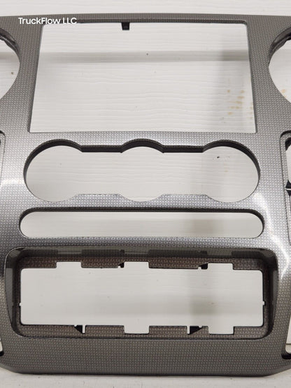 2008-2010 FORD F250 F350 SUPER DUTY CENTER DASH RADIO BEZEL FX4 SILVER USED OEM