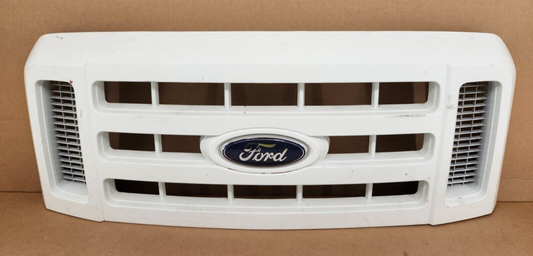 2008-2010 FORD F250 F350 Super Duty Painted White Grille with Emblem