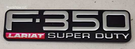 1997-2004 FORD F350 LARIAT SUPER DUTY SIDE FENDER EMBLEM LOGO BADGE OEM
