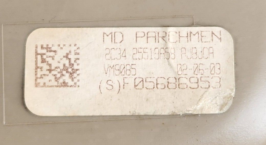 2002-2004 Ford F-250 F-350 Super Duty Overhead Console OEM MODULE NOT INCLUDED