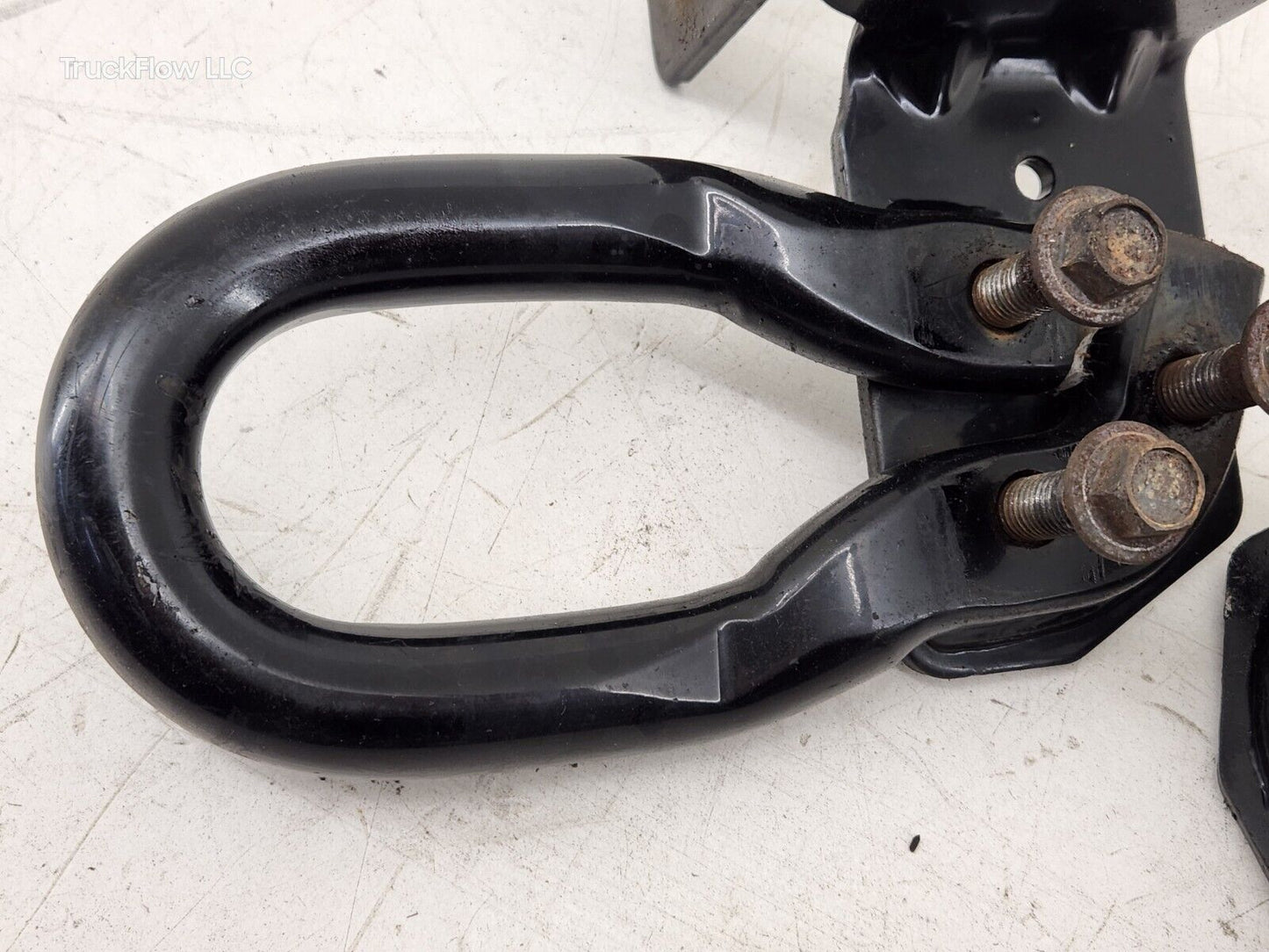 2011-2016 F250 F350 Front Black Pair Bumper Left Right Tow Hooks W/ Hardware OEM