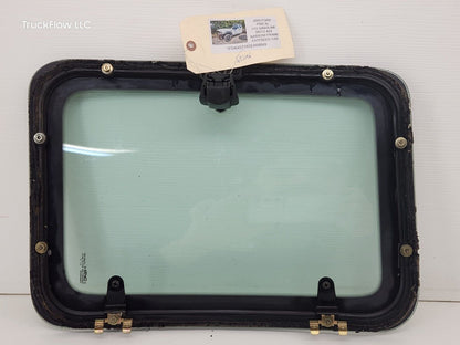 1999-16 FORD F250 F350 EXT CAB LEFT REAR DOOR MOVEABLE WINDOW ASSEMBLY+SEAL OEM