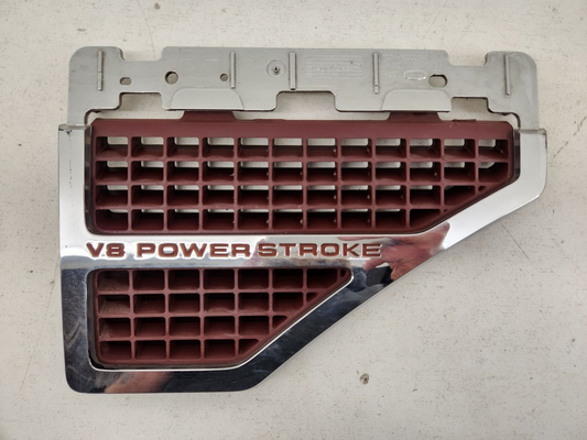 2008-2010 Ford Super Duty Fender Vent Emblem RH V8 POWERSTROKE DIESEL